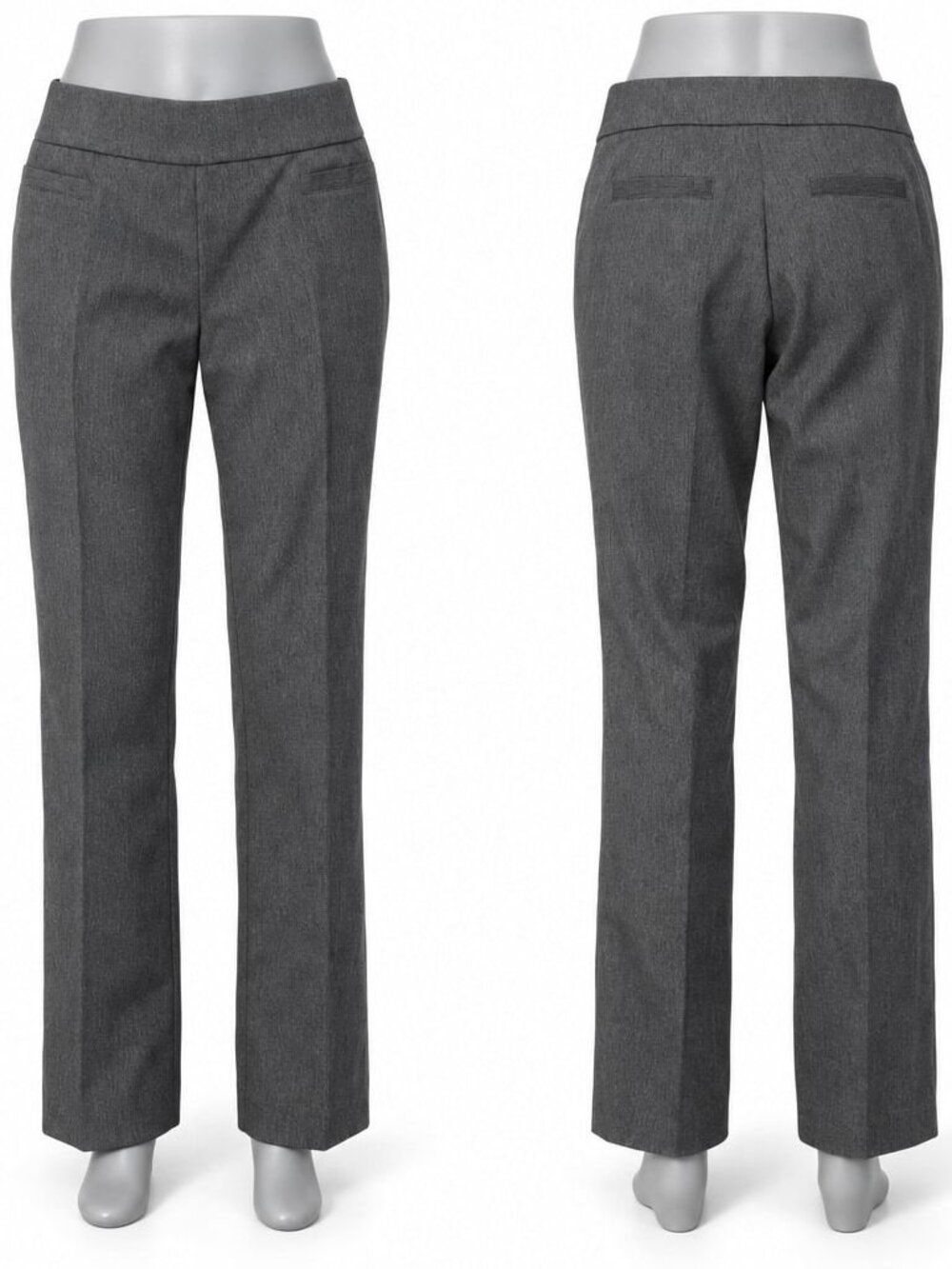 Liz Claiborne Women's Gray Secretly Slender Career Pants Size 10
